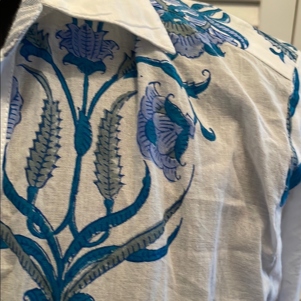 Roller Rabbit White and Blue cotton Shirt - Picture 8 of 12